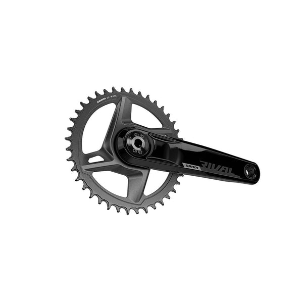 SRAM Rival 1 AXS Wide Crankset - 170mm 12-Speed 40t 8-Bolt Direct Mount DUB Spindle Interface BLK D1