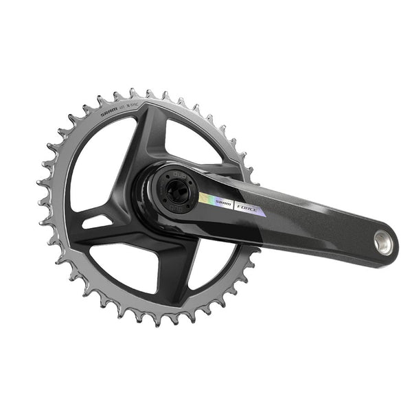 SRAM Force D2 1x Crankset Speed: 12 Spindle: 28.99mm BCD: Direct Mount 40 DUB 177.5mm Black Road Disc