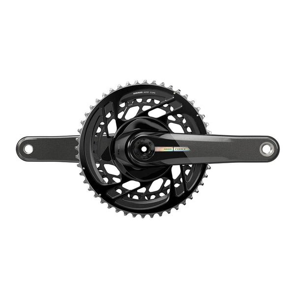 SRAM Force D2 2x Crankset Speed: 12 Spindle: 28.99mm BCD: Direct Mount 48/35 DUB 167.5mm Black Road Disc