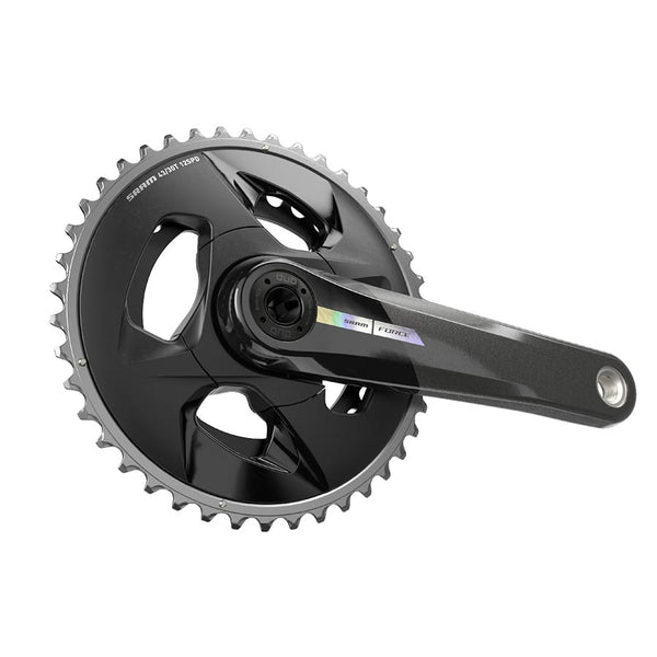 SRAM Force D2 2x Wide Crankset Speed: 12 Spindle: 28.99mm BCD: 94 43/30 DUB 177.5mm Black Road Disc