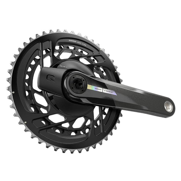 SRAM Force D2 2x Power Meter Crankset Speed: 12 Spindle: 28.99mm BCD: Direct Mount 46/33 DUB 167.5mm Black Road Disc