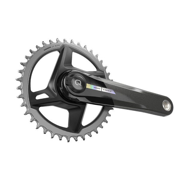 SRAM Force 1 AXS Wide Power Meter Crankset - 167.5mm 12-Speed 40t Direct Mount DUB Spindle Interface Iridescent Gray D2