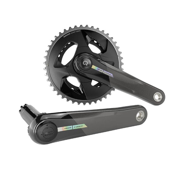 SRAM Force D2 2x Wide Power Meter Crankset Speed: 12 Spindle: 28.99mm BCD: Direct Mount 43/30 DUB 177.5mm Black Road Disc