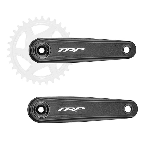 TRP CK-8070 DH Crankset - 165mm 7-Speed For 83mm DH Frame BB DM CINCH Chainring Interface 30mm Spindle Sandblasted BLK