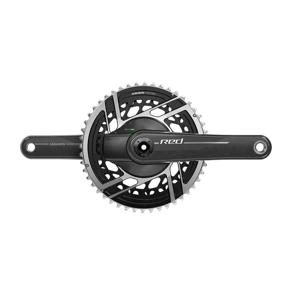 SRAM Red AXS 2x Power Meter E1 Power Meter Crankset Speed: 12 Spindle: 28.99mm BCD: Direct Mount SRAM 8 Bolt 46/33 DUB 160mm Black Road