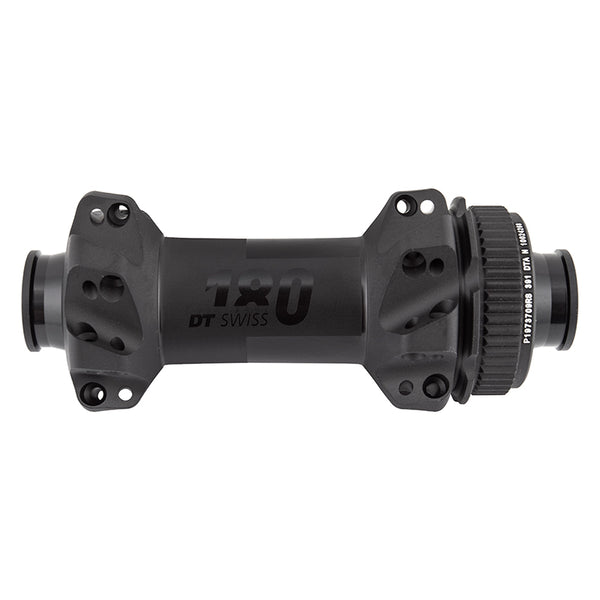 DT Swiss 180 Front Hub - 12 x 100mm Center-Lock Black 28h Straight Pull