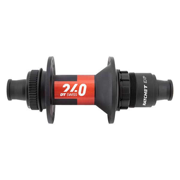 DT Swiss 240 EXP Rear Hub - 12 x 142mm Center-Lock XDR Black/Red 24H 36pt