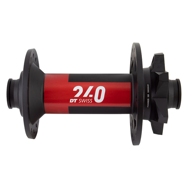 DT Swiss 240 Front Hub - 15 x 110mm 6-Bolt Black/Red 28H