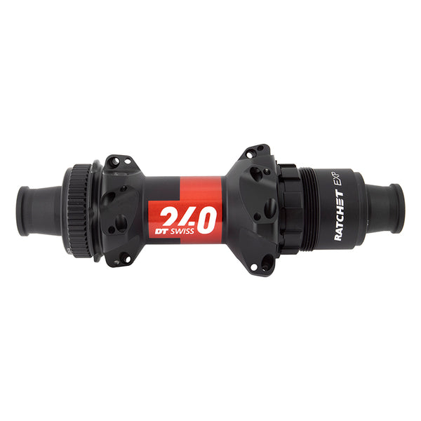 DT Swiss 240 EXP Rear Hub - 12 x 142mm Center-Lock XDR Black/Red 24H 36pt