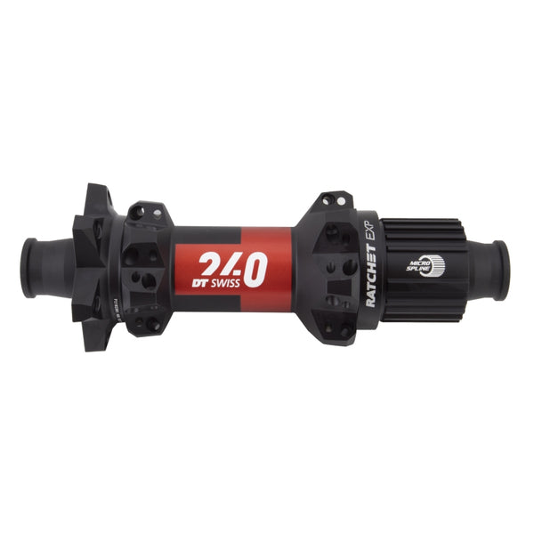 DT Swiss 240 EXP Rear Hub - 12 x 148mm 6-Bolt Micro Spline BLK/Red 28H 36pt