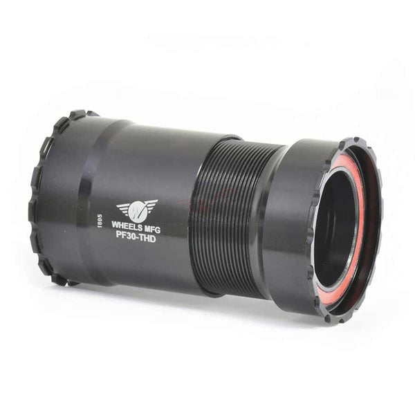 Wheels Manufacturing PressFit 30 Thread-Together Bottom Bracket ZERO Ceramic Bearings BLK