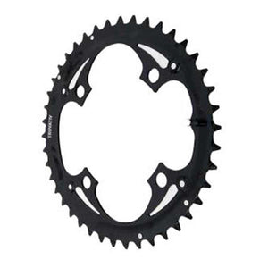 Truvativ, 42T, 9 sp, BCD 104mm, 4-Bolt, Outer Chainring, For MTB triple, Steel, Black, 11.6215.016.000