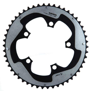 SRAM, 50D, 11sp, BCD: 110mm, 5 Bolts, Red22 X-Glide, Outer Chainring, For 34/50, Aluminum, Grey, 11.6218.010.000