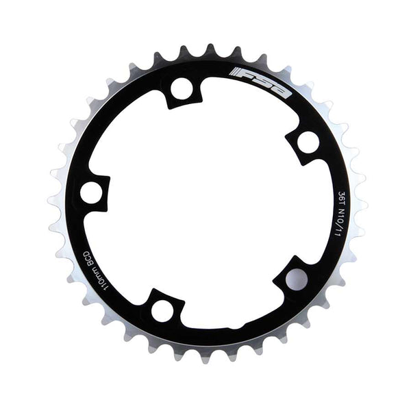 FSA, 36T, 10/11sp., BCD: 110mm, 5 Bolts, Pro Road, Inner Chainring, For Road double, Aluminum, Black, 371-0236A