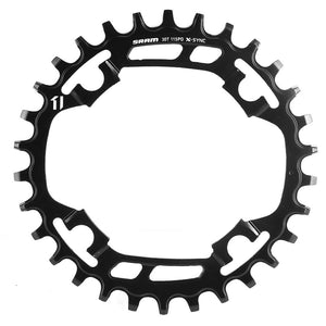 SRAM, X-Sync, 30T, 11sp, BCD: 94mm, 4 Bolt, Single Chainring, Steel, Black