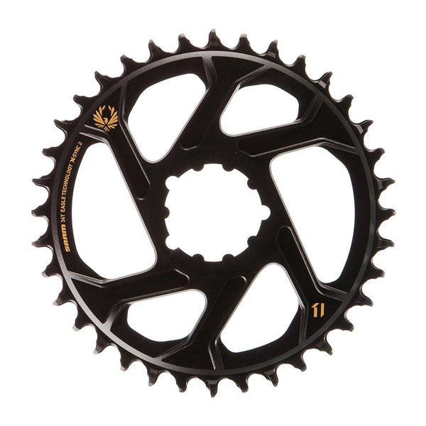 SRAM X-Sync 2 Eagle Direct Mount Chainring 36T Boost 3mm Offset Gold Logo