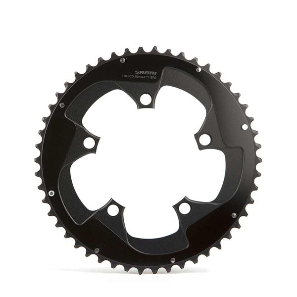 SRAM, Red B2, 50T, 11sp, BCD: 110mm, Chainring, Aluminum, Black