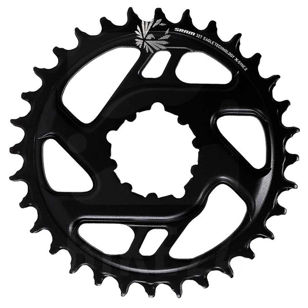 30T Chainring, 12sp, BCD: Direct Mount, 3mm offset, Aluminum, Black