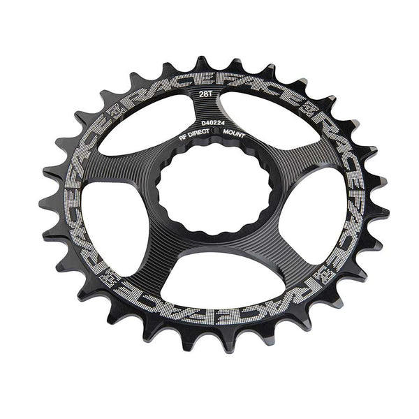 24T Chainring, 9-12sp, BCD: Direct Mount, 7075-T6 Aluminum, Black