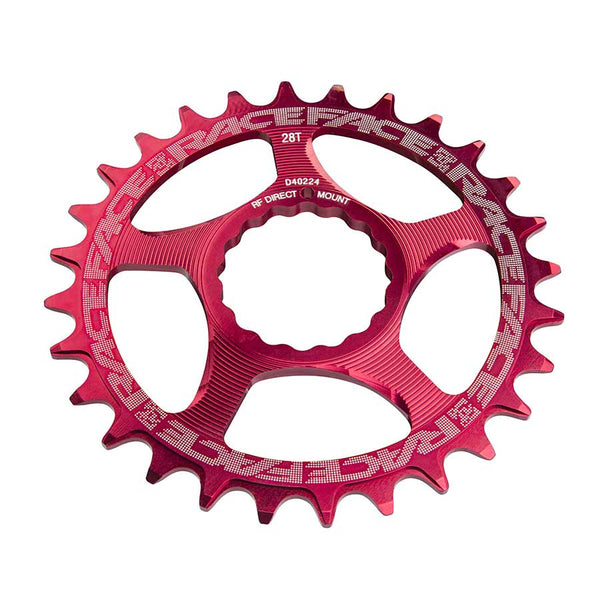 32T Chainring, 9-12sp, BCD: Direct Mount, 7075-T6 Aluminum, Red