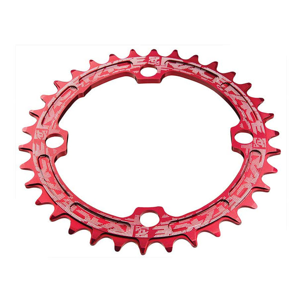 32T Chainring, 9-12sp, BCD: 104, 7075-T6 Aluminum, Red