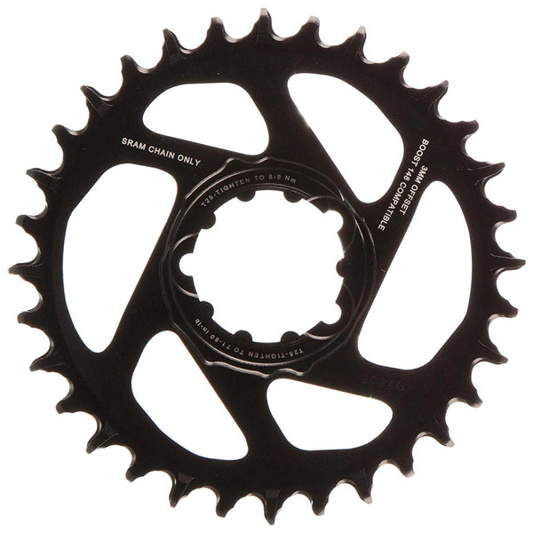 SRAM X-Sync 2 Eagle SL Direct Mount Chainring 32T Boost 3mm Offset BLK Gray Logo