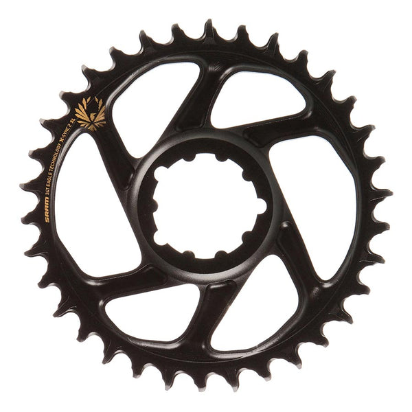 SRAM X-SYNC 2 SL 6mm Chainring Teeth: 34 Speed: 11/12 BCD: Direct Mount Single Aluminum Gold