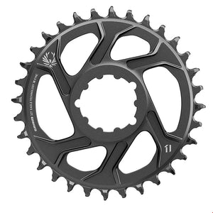 6mm, Chainring, Teeth: 30, Speed: 12, BCD: Direct Mount, Single, Alloy, Grey