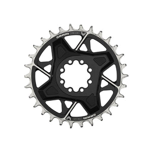 X0 3mm Offset, Chainring, Teeth: 30, Speed: 12, BCD: Direct Mount, Aluminum, Black