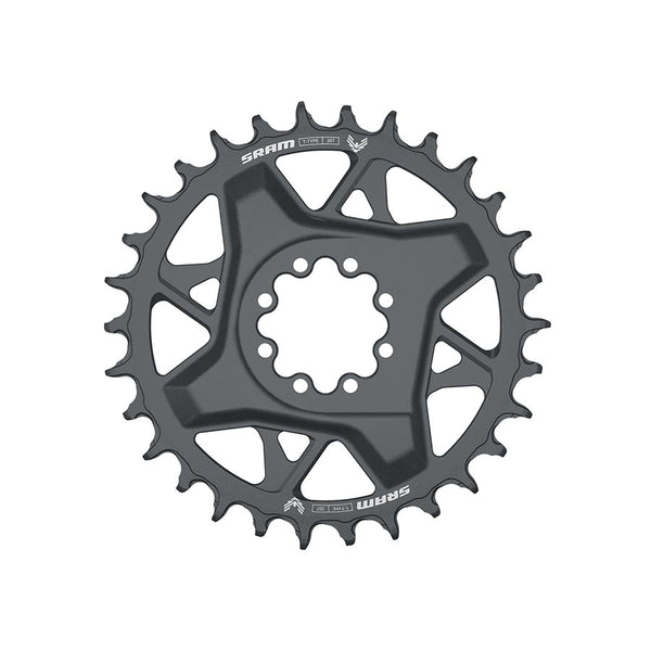 30, Speed: 12, BCD: Direct Mount SRAM 8 Bolt, Aluminum, Grey