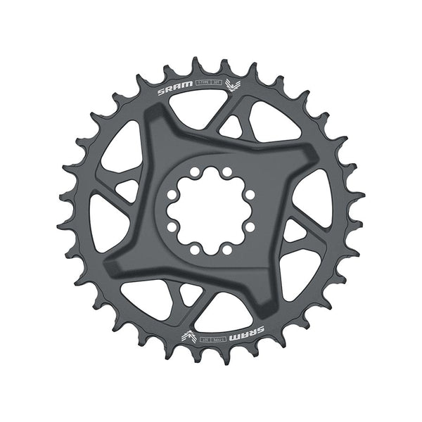 32, Speed: 12, BCD: Direct Mount SRAM 8 Bolt, Aluminum, Grey