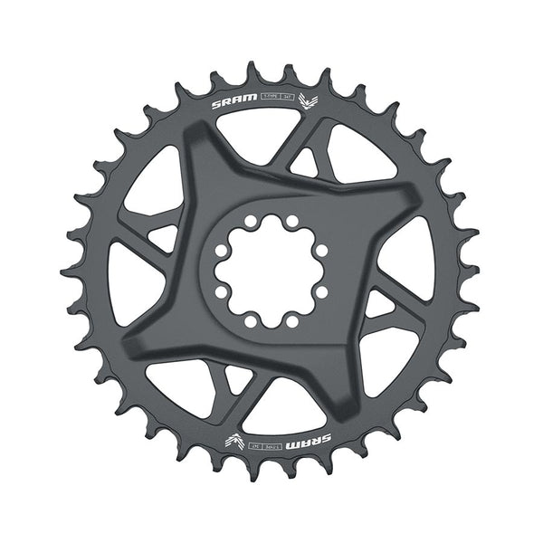 34, Speed: 12, BCD: Direct Mount SRAM 8 Bolt, Aluminum, Grey