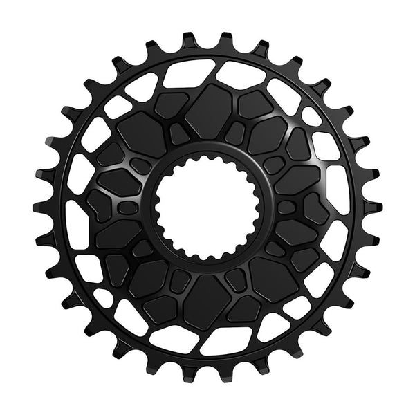 Shimano, Chainring, Teeth: 30, Speed: 12, BCD: Direct Mount Shimano, Front, 7075-T6 Aluminum, Black