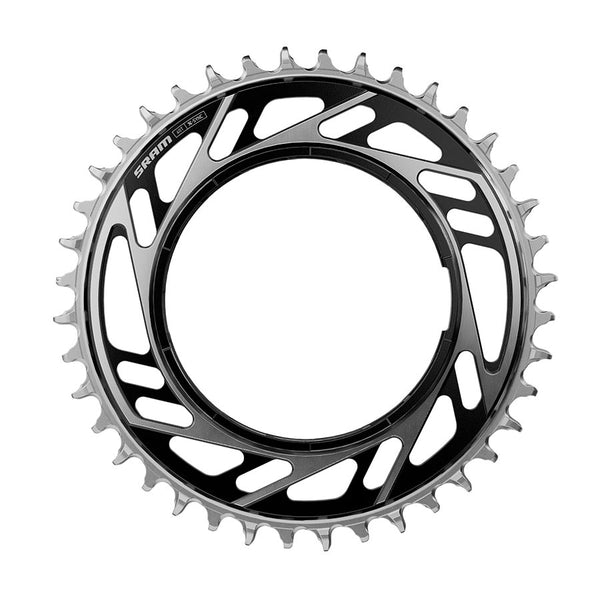 SRAM RED XPLR X-Sync Thread Mount Chainring -  40t 12/13-Speed Thread Mount For RED XPLR AXS PM Spider 6.5mm Offset BLK/Silver E1