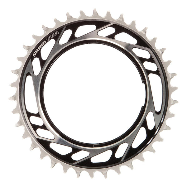 SRAM RED XPLR X-Sync Thread Mount Chainring -  38t 12/13-Speed Thread Mount For RED XPLR AXS PM Spider 6.5mm Offset BLK/Silver E1