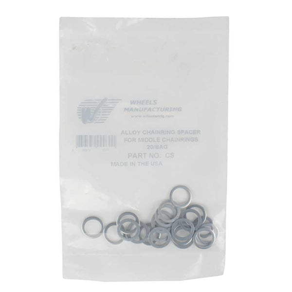 Wheels Manufacturing 0.6mm Aluminum Chainring Spacer Bag/20