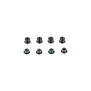 Truvativ, Chainring Bolt Kit, 4 Arm Single with Aluminum Guard, Black