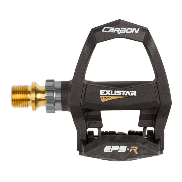 Exustar, E-PR200Ti, Pedals, Body: Carbon, Spindle: Titanium, 9/16'', Black