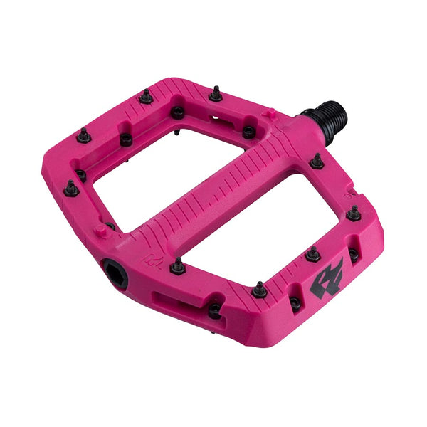 Large, Platform Pedals, Body: Nylon, Spindle: Cr-Mo, 9/16'', Magenta, Pair