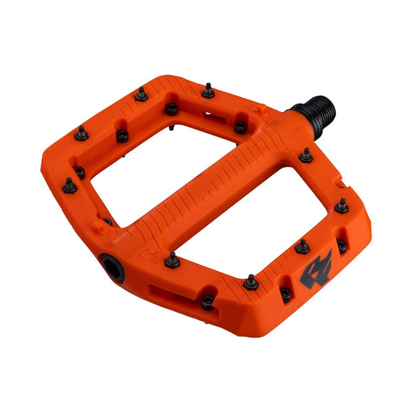 Large, Platform Pedals, Body: Nylon, Spindle: Cr-Mo, 9/16'', Orange, Pair