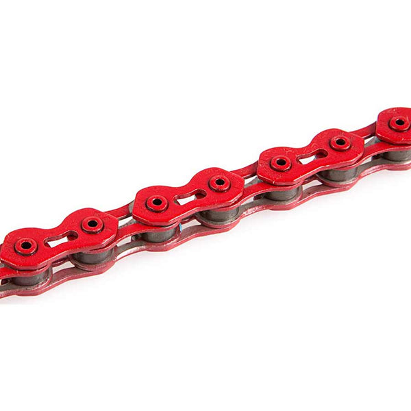 KMC, K1SL Wide, Chain, Speed: 1, 1/8'', Links: 100, Red