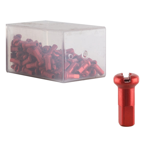 DT Swiss Standard Spoke Nipples - Aluminum 2.0 x 12mm Red Box of 100