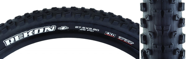 Maxxis Rekon Plus Tire - 27.5 x 2.8 Tubeless Folding Black Dual EXO