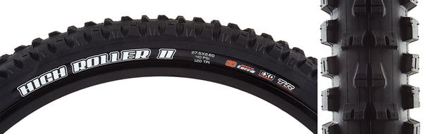 Maxxis High Roller II Tire - 27.5 x 2.6 Tubeless Folding BLK 3C MaxxTerra EXO Wide Trail