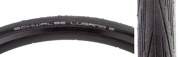 Schwalbe Lugano Tire - 700 x 28 Clincher Wire Black Active Line