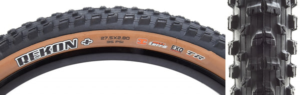 Maxxis Rekon Plus Tire - 27.5 x 2.80 Tubeless Folding BLK/Dark Tan 3C MaxxTerra EXO