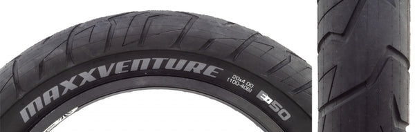 Maxxis MaxxVenture Tire - 20 x 4.00 Clincher Wire Black Ebike E-50