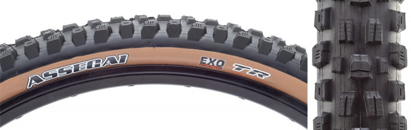 Maxxis Assegai Tire - 29 x 2.6 Tubeless Folding Black/Tan EXO