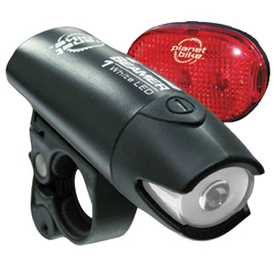 Planet Bike, Beamer 1 Led & Blinky 3 Set Blinky 3 New Red Led 300% Brighter