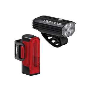 Lezyne, Fusion Drive Pro 600+/Strip Drive 300+, Light, Set, Black